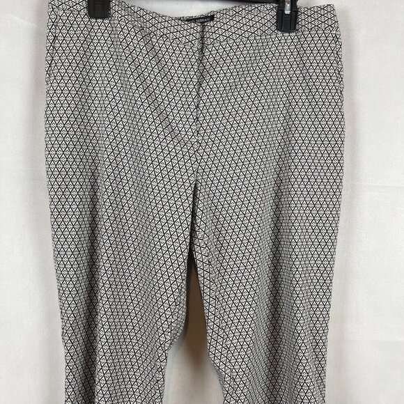 Mario Serrani Italy Women Stretch Geometric High Rise Print Pants Size 12 - Picture 5 of 7